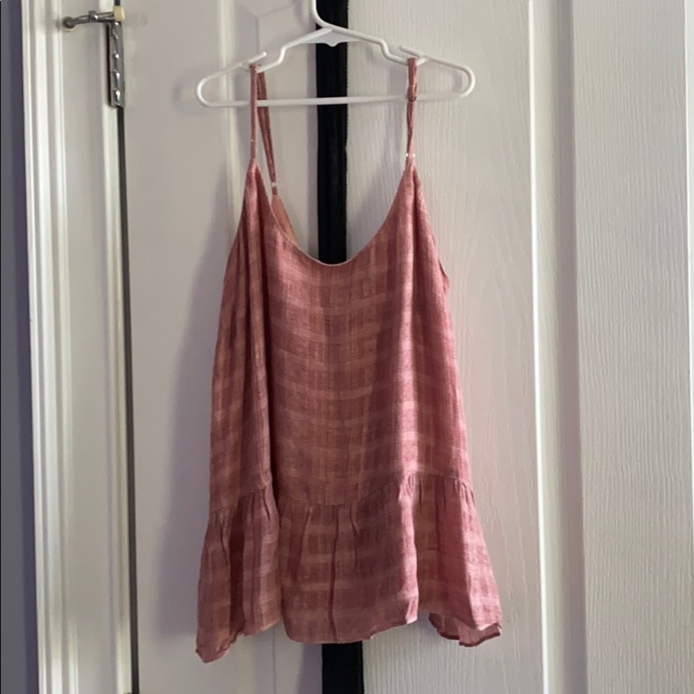 Pink thin/spaghetti strap top